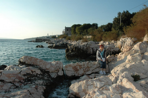 Chorwacja-Novi Vinodolski na kaministym brzegu Adriatyku.