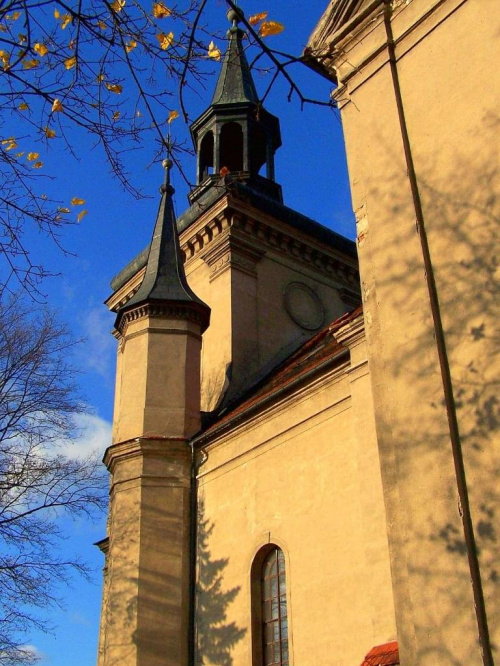 kościół w Osiecznej #kościół #wieża #Osieczna