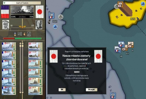 29.IX.1943 japońskie lotnictwo pokładowe dokonało nalotu na francuski port wojskowy w Hanoi