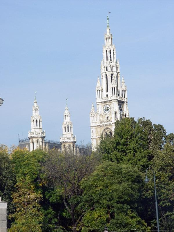 Wieże Ratusza w Wiedniu #wiedeń