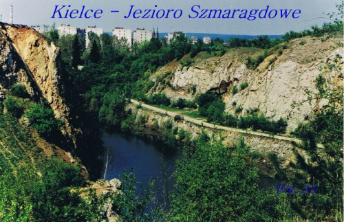 Kielce - Jezioro Szmaragdowe na Kadzielni #Kielce #Przyroda #Natura #Woda #Skały #Kamień