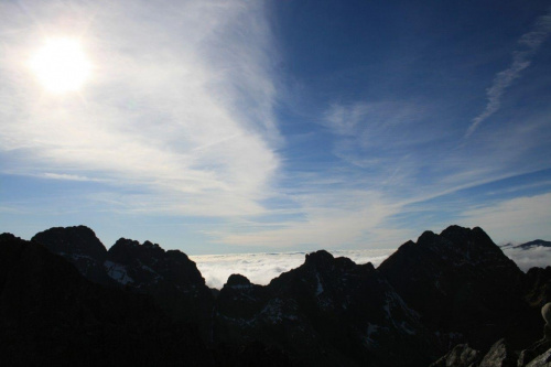 Tatry, widok z granatów.