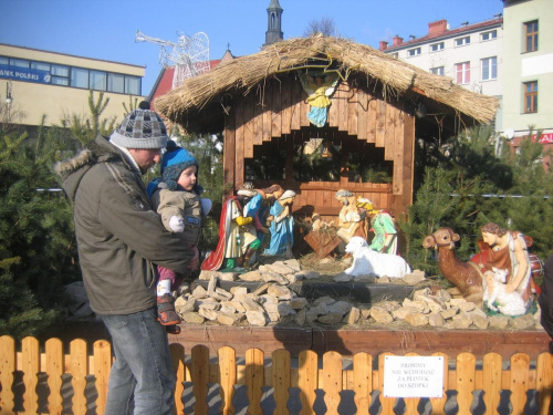 szopka na chrzanowskim rynku, Szymek z tatą