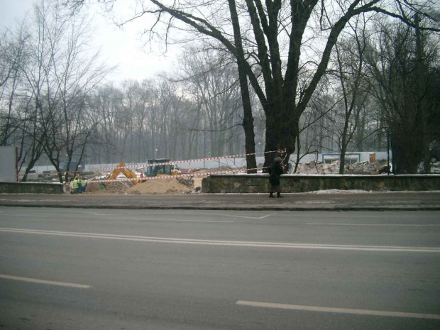 Tak budowa nowej szkoły wyglądała 14 stycznia 2009 roku.