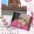 Kalendarz 2009 - Luty #DigitalScrapbooking #kalendarz