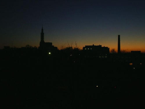 Z mojego okna wieczorem(19.11.07)