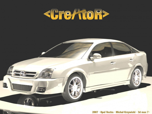 3d car by #samochód #car #opel #vectra