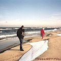 Krynica Morska 2001r. #Bałtyk #KrynicaMorska #Morze #Plaża #Polska #Urlop #Wczasy #Wypoczynek #Zima