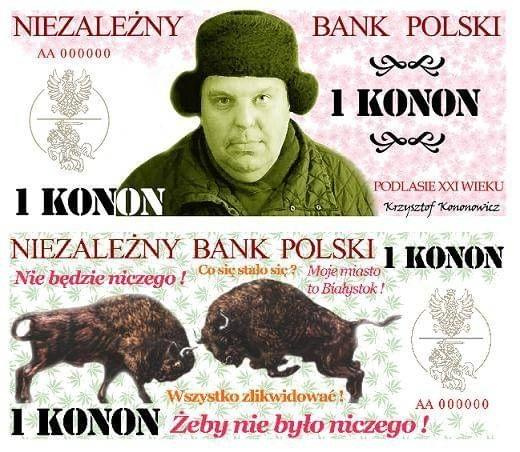 konon kononowicz 1 banknot