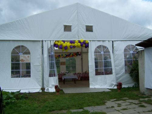 namiot w którym odbyło się nasze wesele