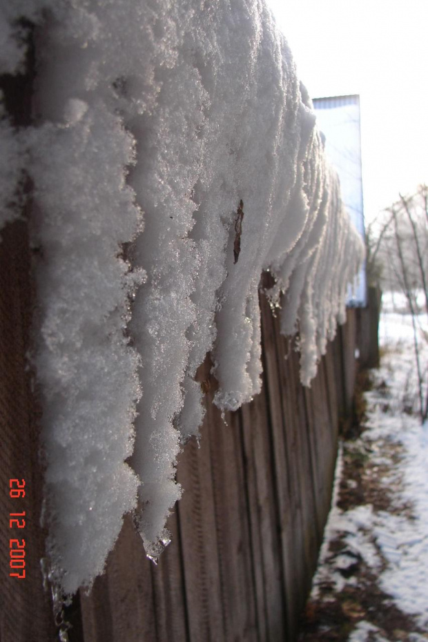 śnieżne szaliki :)