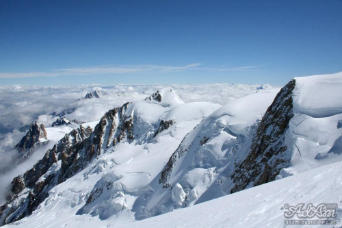 Widok z lewej strony drogi na Blanca